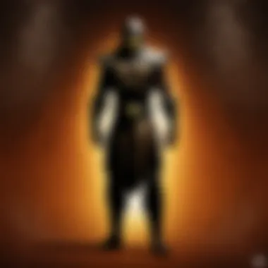 Enigmatic silhouette of Mavado in Mortal Kombat universe