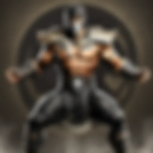 Fierce warrior in Mortal Kombat