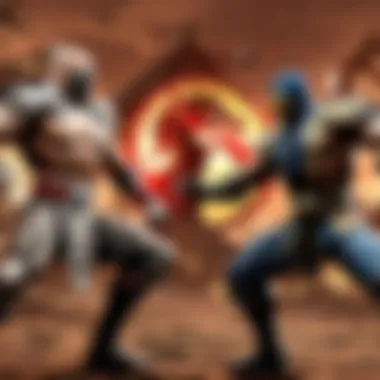 Epic battle scene from Mortal Kombat game