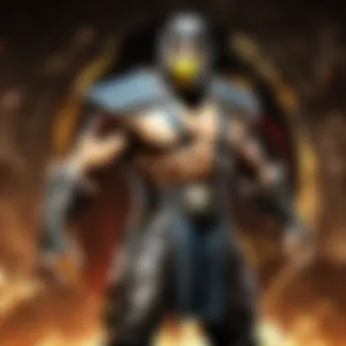 Sleek smartphone displaying Mortal Kombat gameplay