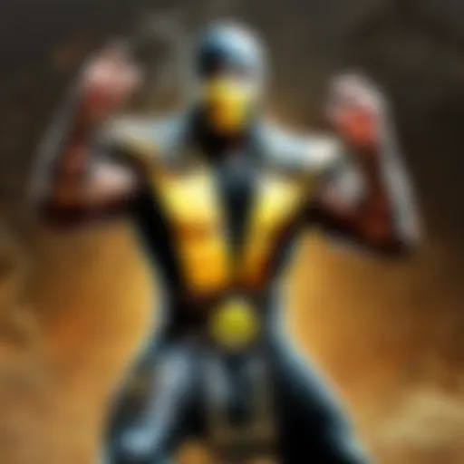 Combatant wielding mystical powers in Mortal Kombat