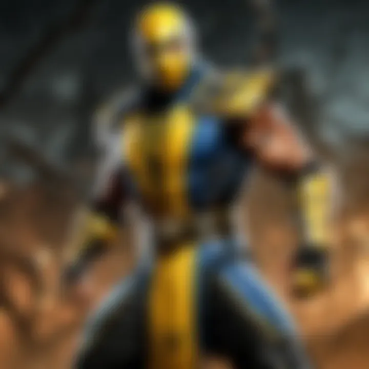 Detailed depiction of Mortal Kombat 11 character showcasing unique abilities