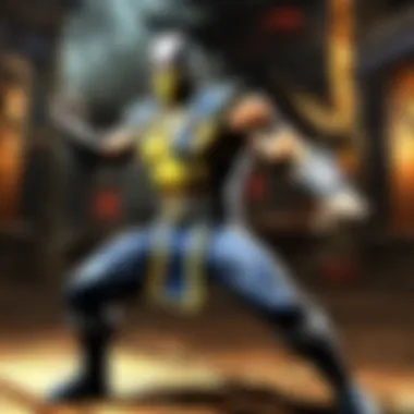 Mortal Kombat Character Performing Fatal Move