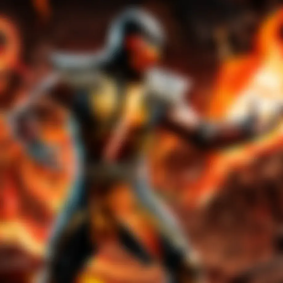 Fiery Battle Arena in Mortal Kombat 9