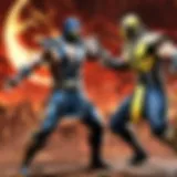 Fiery Clash of Mortal Kombat Characters