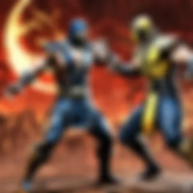 Fiery Clash of Mortal Kombat Characters