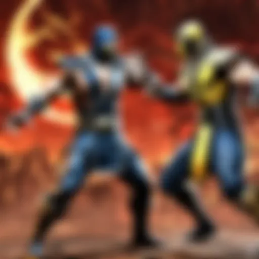 Fiery Clash of Mortal Kombat Characters