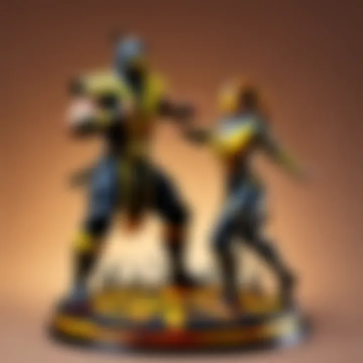 Mortal Kombat Fight Scene Cake Topper