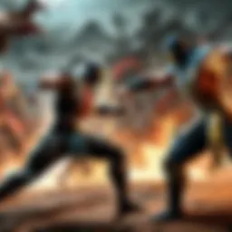 Mortal Kombat Fighters in Epic Battle