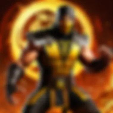 Scorpion executing a fiery fatality