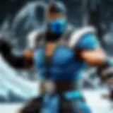 Sub-Zero demonstrating a chilling combat move