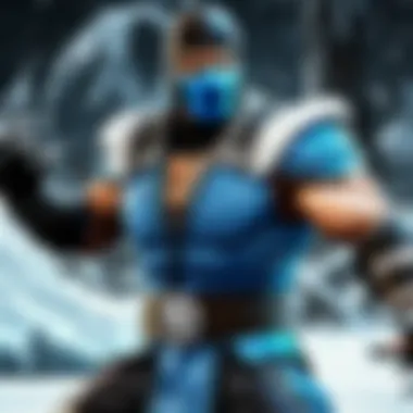 Sub-Zero demonstrating a chilling combat move