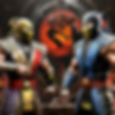 Iconic Mortal Kombat characters in intense combat