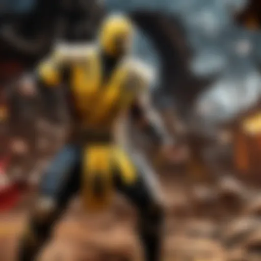 Intense combat scene in Mortal Kombat 11