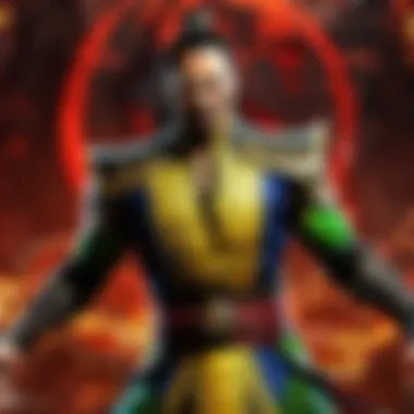 Intriguing Scene Featuring Shang Tsung Manipulating Dark Forces