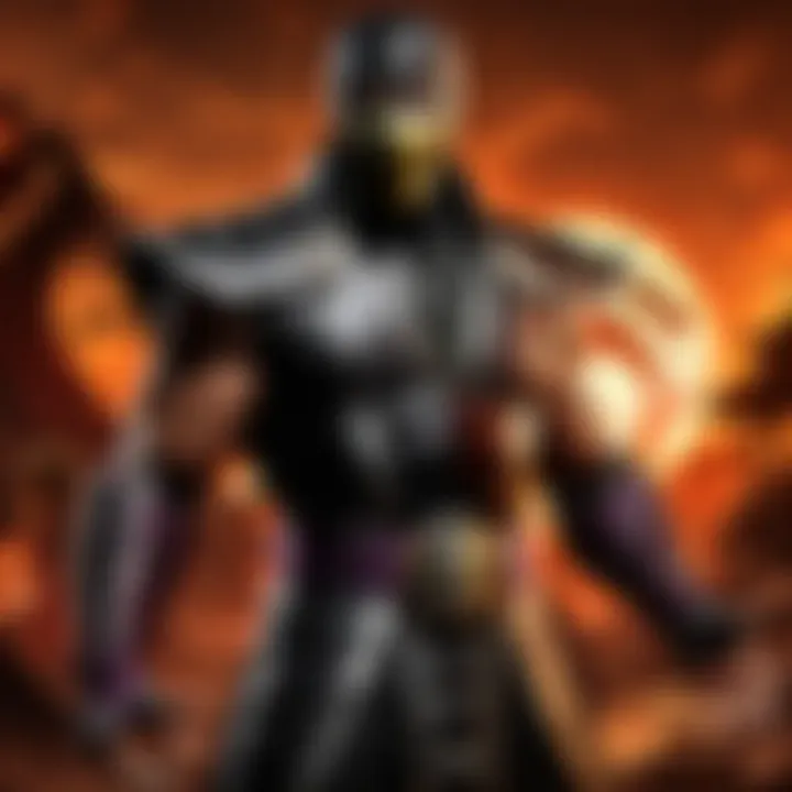 Close-up of a menacing villain character from Mortal Kombat 2021