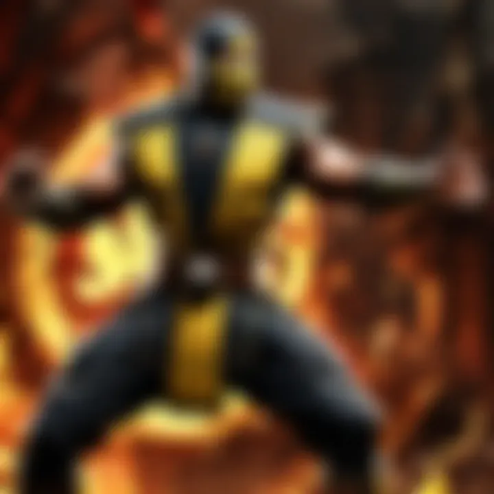 Mortal Kombat movie poster featuring iconic characters in a fierce battle