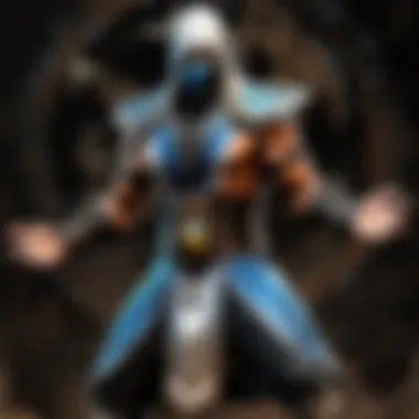 Mystical fighter casting powerful spells in Mortal Kombat universe