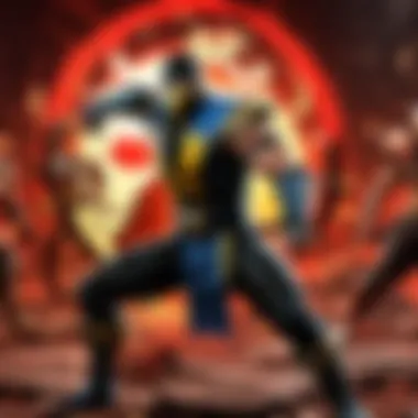 Mortal Kombat characters in intense battle scene