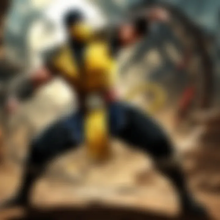 Stunning Mortal Kombat illustration capturing the essence of a powerful special move