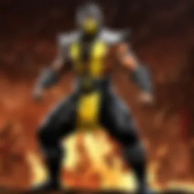 Mysterious and powerful Mortal Kombat warrior in action