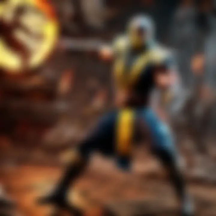 Mortal Kombat gameplay screen with special moves execution