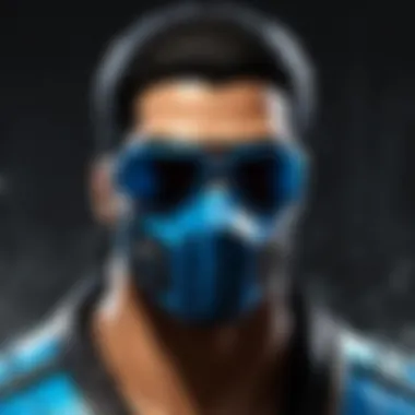 Mortal Kombat sunglasses showcasing Sub-Zero's icy design