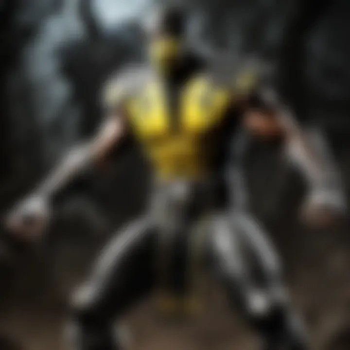 Combatant showcasing formidable skills in Mortal Kombat X