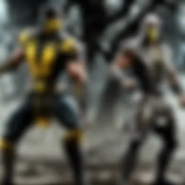 Intense battle scene in Mortal Kombat X