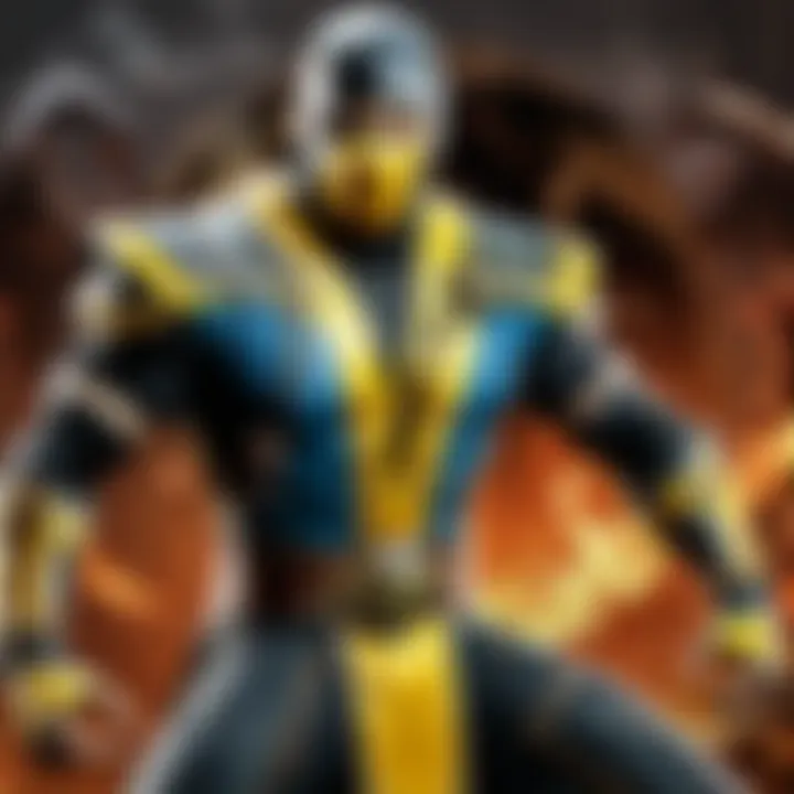 Artistic representation of Mortal Kombat 11 digital code