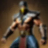 Enigmatic warrior in Mortal Kombat arena