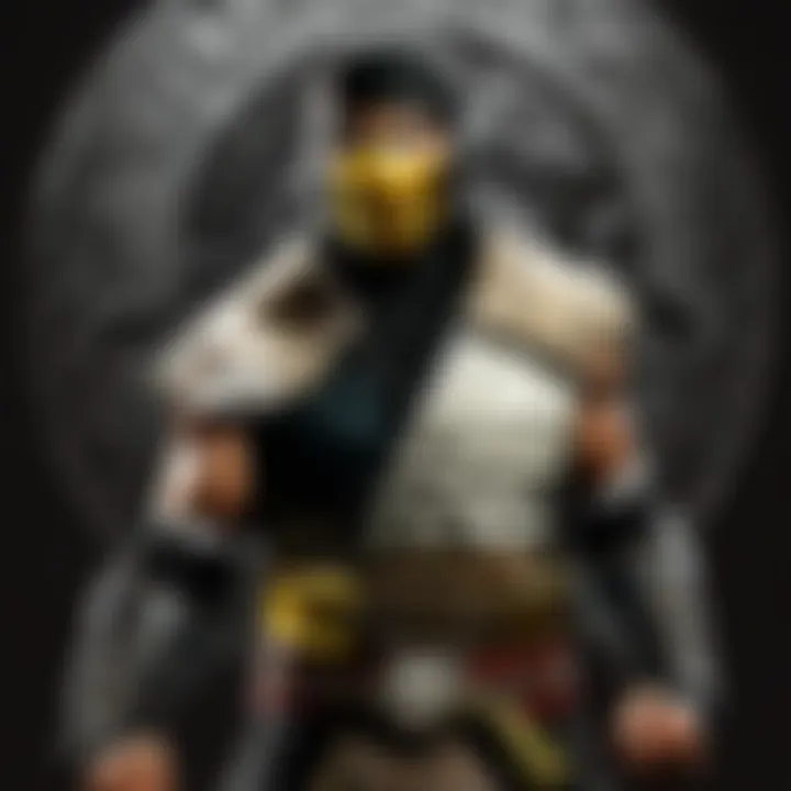 Play button representing starting the Mortal Kombat download process