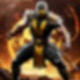 Combat stance of a powerful warrior in Mortal Kombat 11 on Xbox One