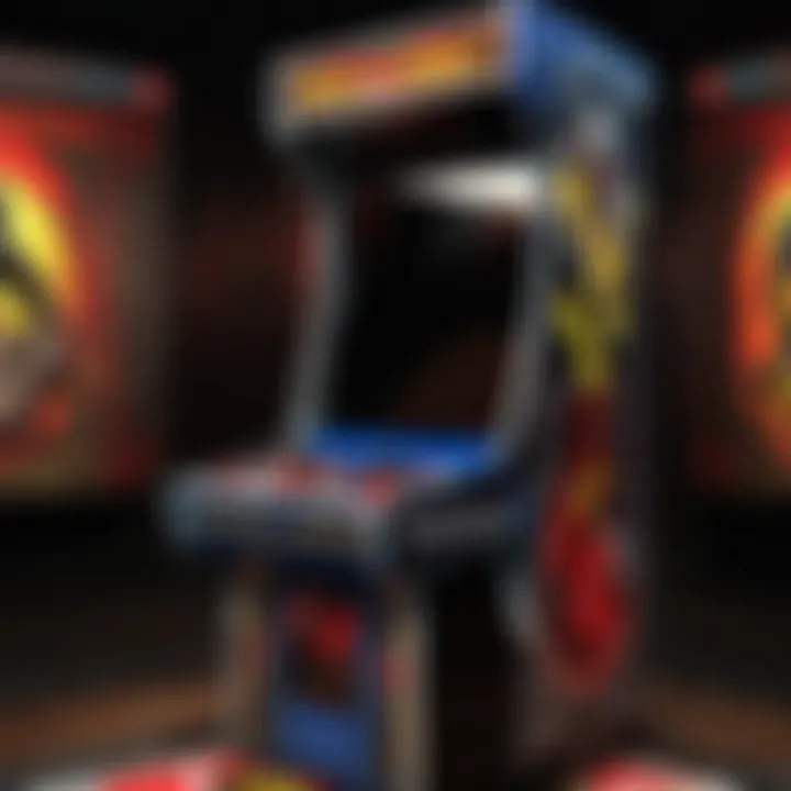 Detailed view of the Primal Rage arcade cabinet artwork