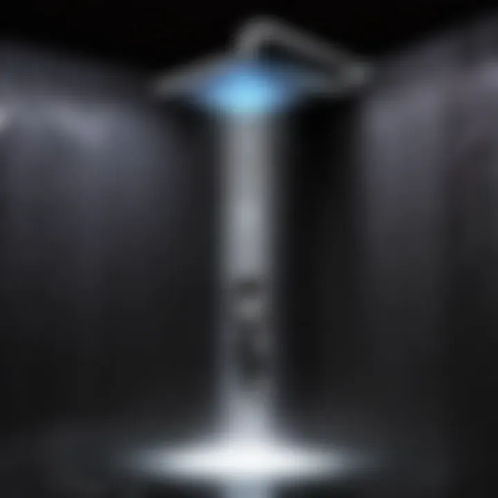 Pulse Rain Shower Head with LED Temperature Display