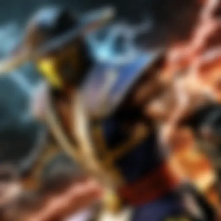 Raiden unleashing powerful lightning strikes in Mortal Kombat for PS3