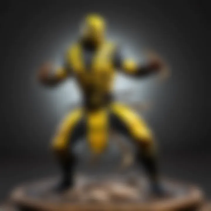 Rare Scorpion Figurine Mortal Kombat Collectible