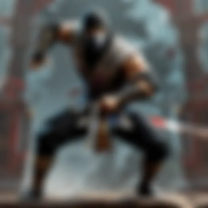 Enigmatic ninja warrior in Mortal Kombat universe