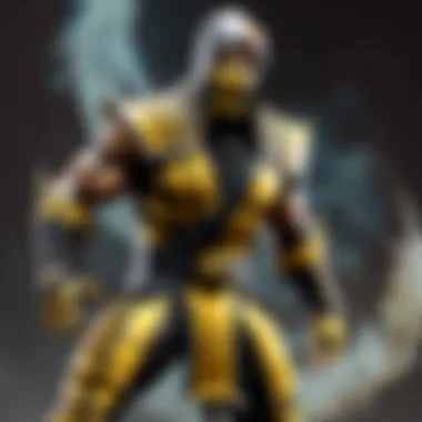 Side view of Mortal Kombat Scorpion action figure showcasing collectible value