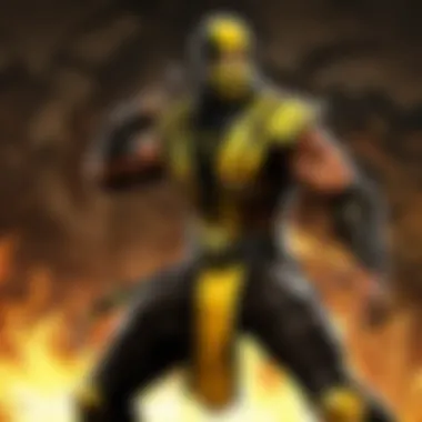 Scorpion Character in Mortal Kombat on PS Vita