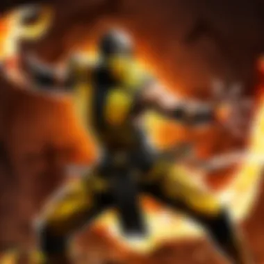 Scorpion unleashing fiery fury on the battlefield