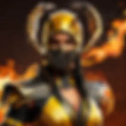 Scorpion's Fiery Mask