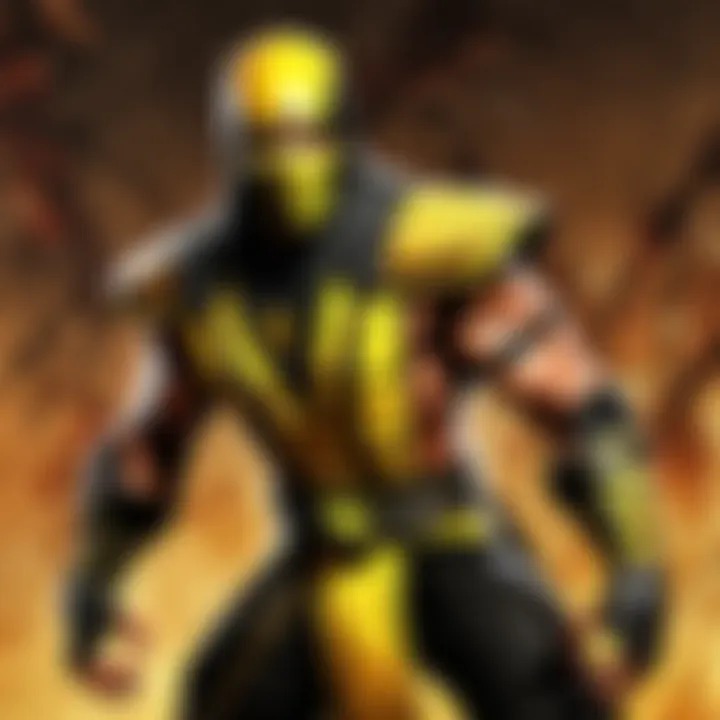 Illustration of Scorpion in Mortal Kombat