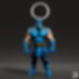 Sculpted Sub-Zero keychain