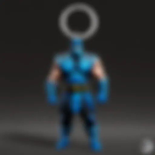 Sculpted Sub-Zero keychain