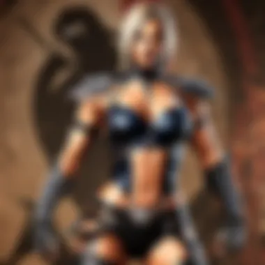 Seductive and fierce character costume in Mortal Kombat