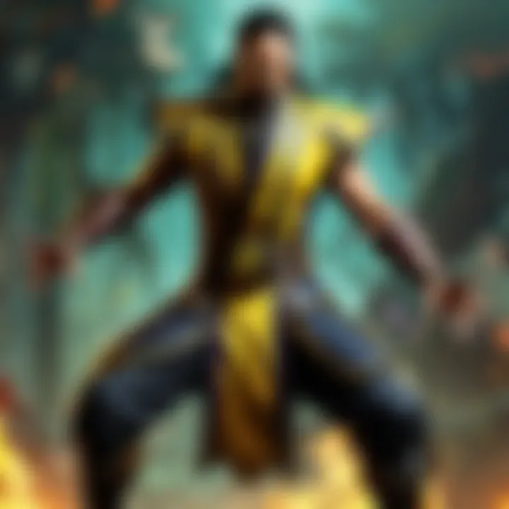 Shang Tsung wielding dark sorcery