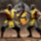 Two Shaolin Monks Engaging in a Fierce Battle