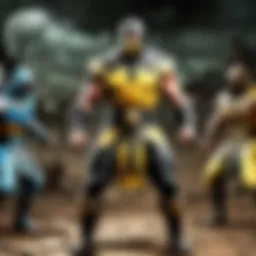 Two skilled combatants facing off in Mortal Kombat