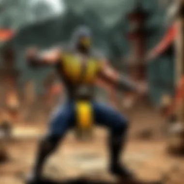 Strategic battle layout in Mortal Kombat